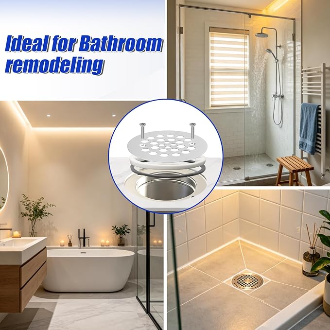 3-3/8" Shower Drain Height Extension Kit, Universal Shower Drain Extender | - Image 7