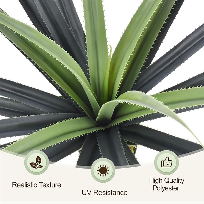 3ft Artificial Spiked Agave Plant, Indoor Outdoor Home, Office Decor 1pcs - Image 4