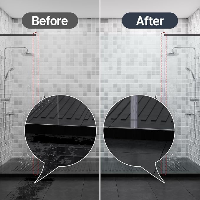 AmazerBath 5 PCS Shower Door Side Seal Strip -15.75 Inches x 5, 5 Sections - Image 6