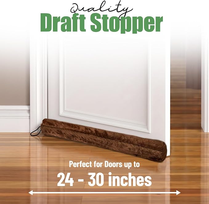 Evelots Magnetic Door Draft Stopper, 36-Inch Cold Air, Dust & Noise Blocker | - Image 6