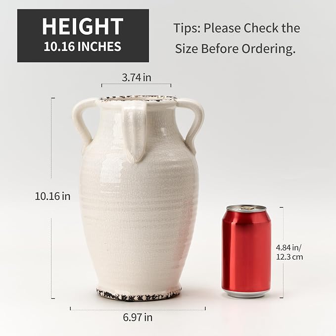 Vaseking White Ceramic Vase - Image 3