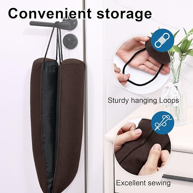 34 Inch Door Draft Stopper, Blocks Hot Cold Air - Image 8