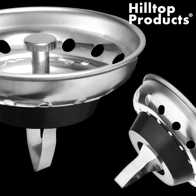 2 Pack Kitchen Sink Strainer and Stopper Combo Basket Replacement - Image 4