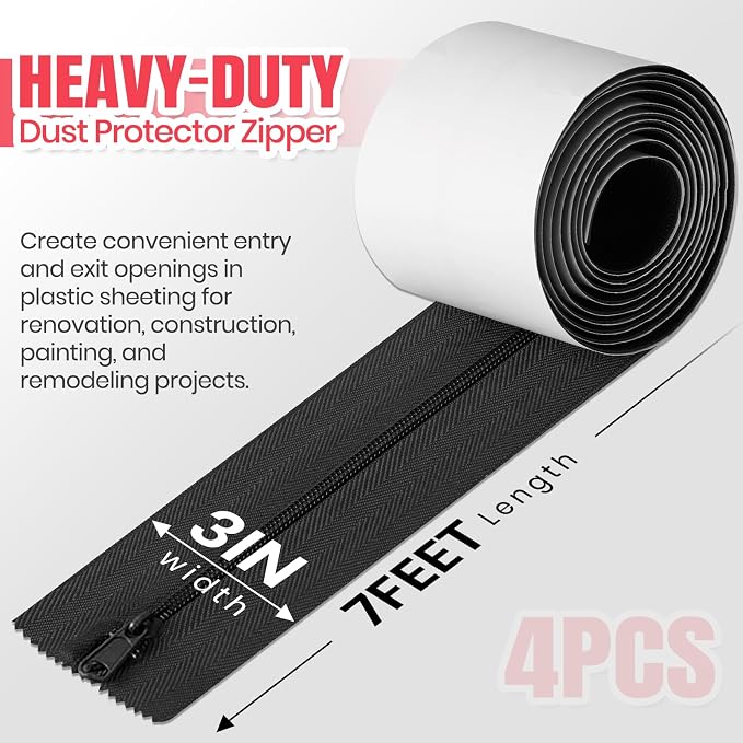 CALPALMY Heavy-Duty Dust Protector Zipper - Image 2