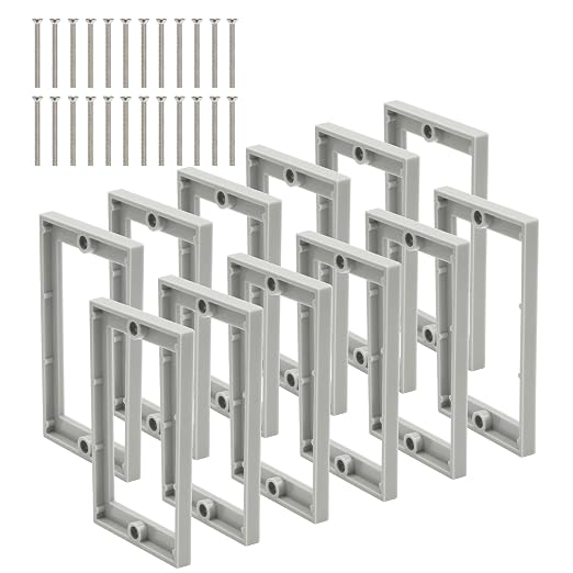 12PCS 1/4 Inch Single Gang Outlet Box Extender by XGGYA