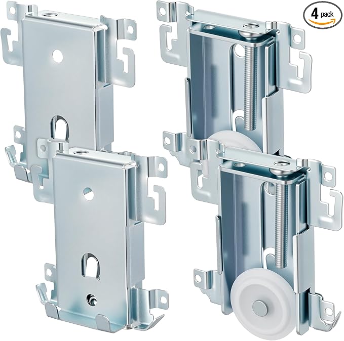 Therwen 4 Pcs 1-7/16 Inch Sliding Mirror Closet Door Roller Assembly Closet by Therwen