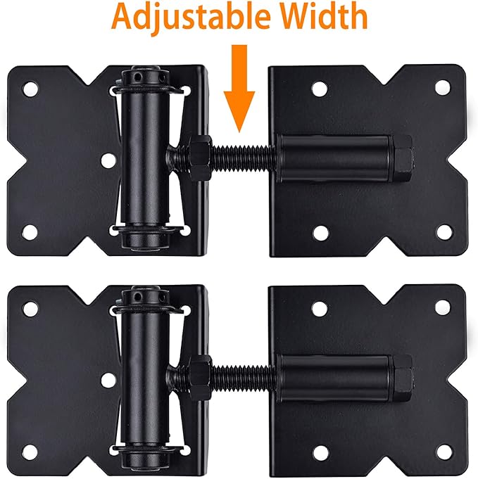 Self Closing Gate Hinges Heavy Duty, 90 Degree Adjustable, - Image 2