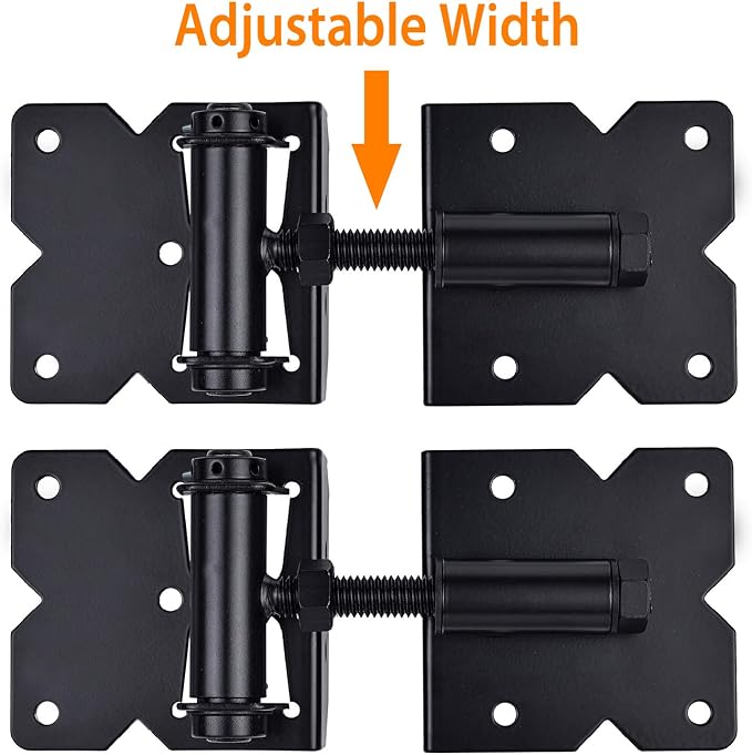 Self Closing Gate Hinges Heavy Duty, 90 Degree Adjustable, - Image 2