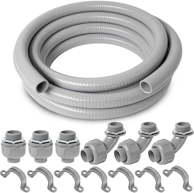 Yariwiz Flexible Electrical Conduit Liquid Tight PVC Conduit Kit by Yariwiz