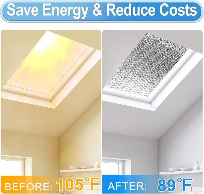 Garage Door Insulation Kit 6P Double Bubble Window Heat Insulation Panels - Image 6