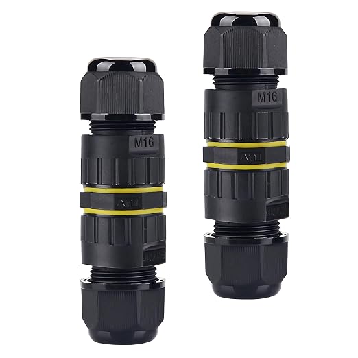 IP68 Waterproof Junction Box 2 Way 2 Pin Outdoor Cable Connector | 2 Pcs M16 - Image 8