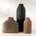 Enra Modern Ceramic Vase Set of 3, Minimalist Pottery Vases by Enra