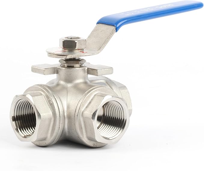 U.S. Solid 3/4" 3 Way Ball Valve - Image 6