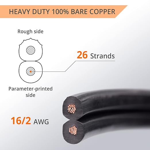 Wirefy 16/2 Low Voltage Landscape Wire 100 ft | Low Voltage Landscape Lighting - Image 2