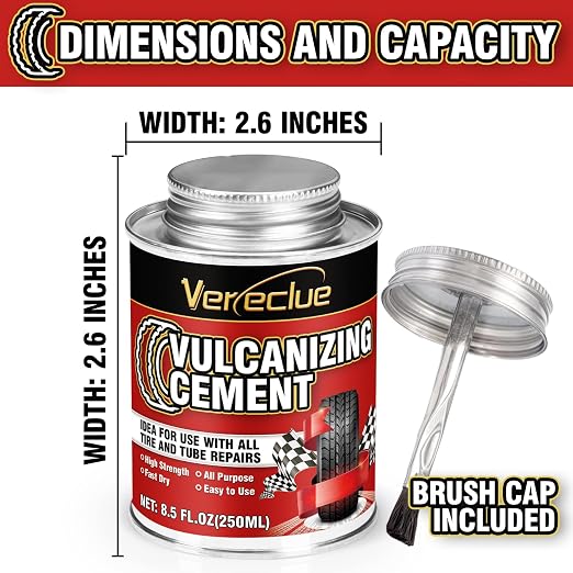Chemical Vulcanizing Cement, All Purpose Rubber Cement, Heavy Duty Tire Patch - Image 4