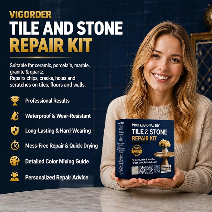 Vigorder Tile Repair Kit | Ceramic Tile Repair kit - Image 7