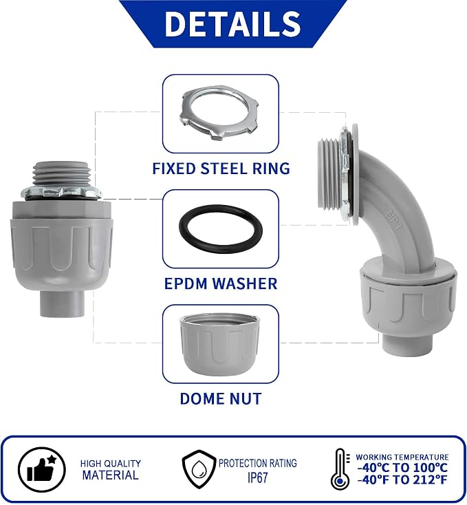 Yariwiz Flexible Electrical Conduit Liquid Tight PVC Conduit Kit - Image 8