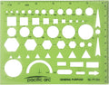 Pacific Arc - General Purpose Template - Drawing Aid Stencil by PacificArc