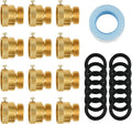 12-Pack Hose Bib Vacuum Breaker, 3/4 Inch GHT Backflow Preventer | Solid Brass by SUNGATOR