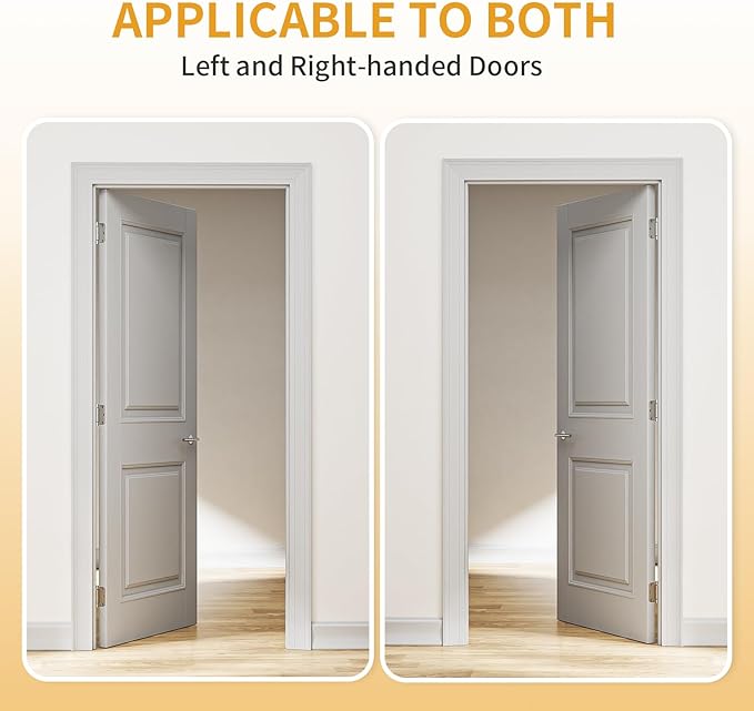 Luxbaro 2 Pack Self Closing Door Hinges 3.5 Inch, Adjustable Tension | Spring - Image 4