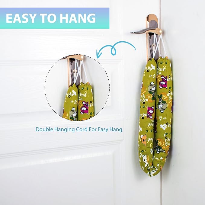Weighted Door Draft Stopper, 2 Pack 32 Inch Under Door Blocker, Bottom of Door - Image 4