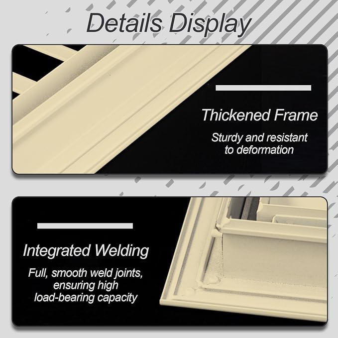 Yellow Air Return Grille, Aluminum Access Panel - Image 4