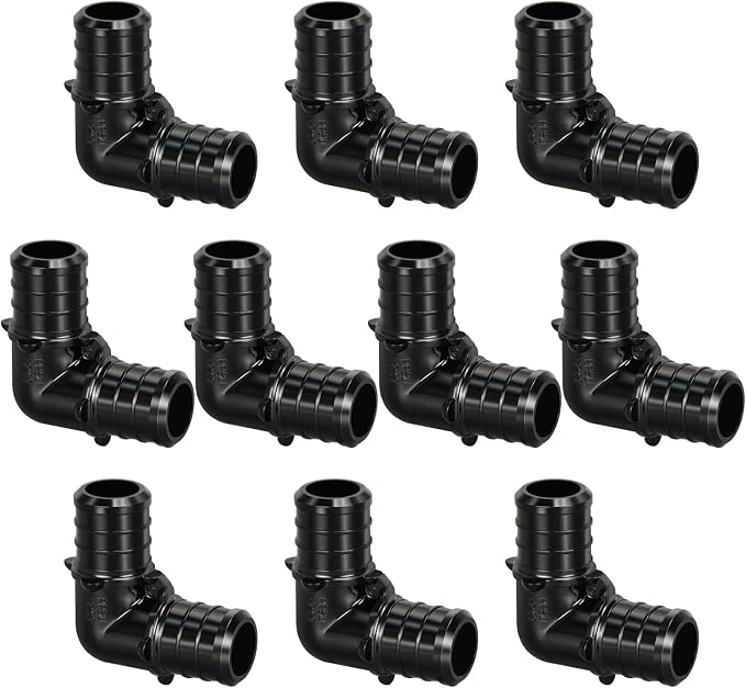 10pcs 3/4" Poly PPSU Barb Crimp PEX Elbow Fitting, No Lead | by Unknown