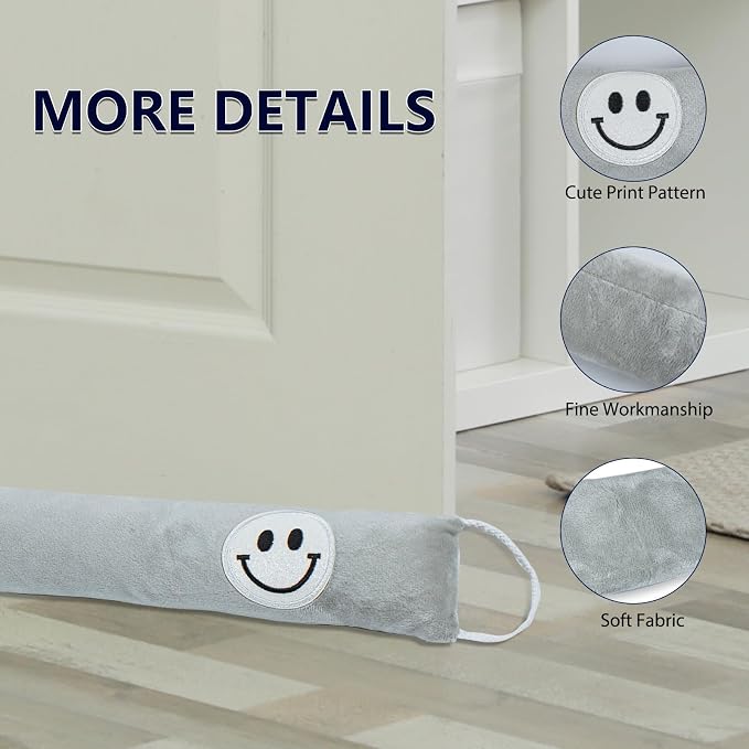 Decorative Weighted Under Door Draft Stopper 36 Inch, Heavy Duty Door Draft - Image 5