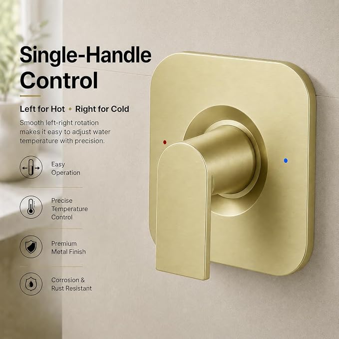 Compatible with Moen Posi-Temp Valve Shower Trim Kit, Replacement - Image 6