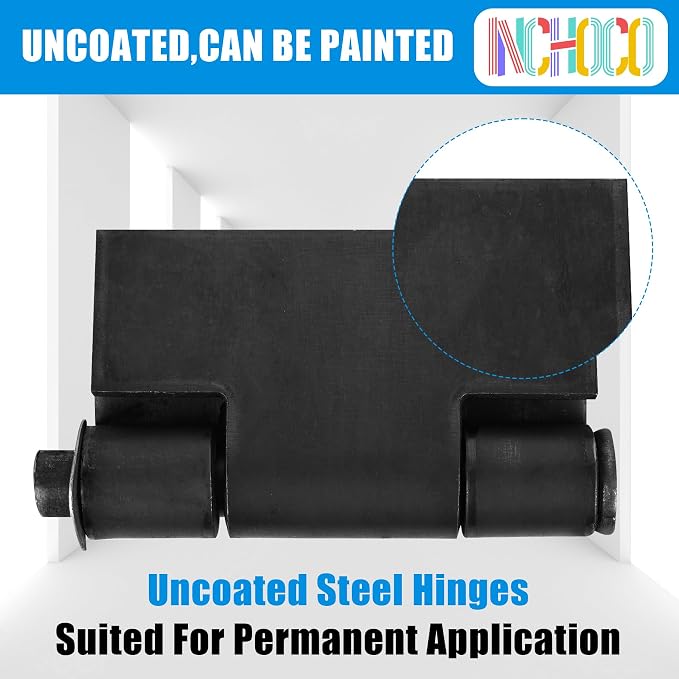 Weld On Hinges Extra Heavy Duty 4.4" x 4" Weldable Metal Butterfly Hinges Solid - Image 4