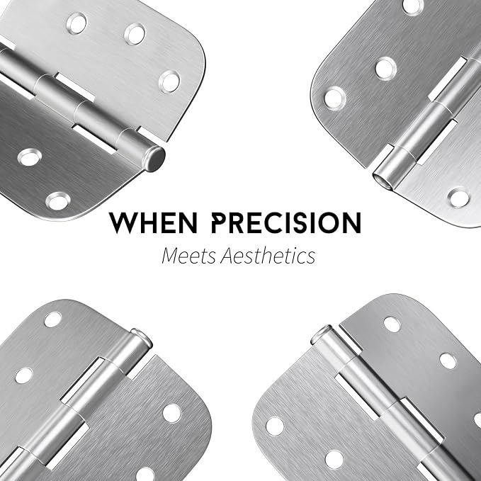 goldenwarm 3 Pieces Satin Nickel Door Hinges 4 x 4 Heavy Duty Hinges - Image 4