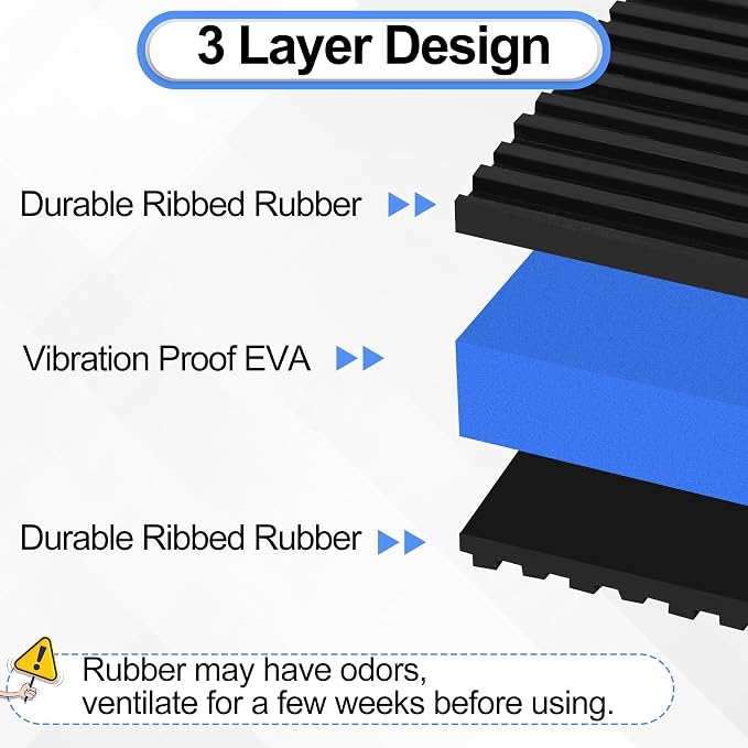 12 Pack Anti Vibration Pads for Washing Machine 4"x4"x7/8", Sound Isolation - Image 6