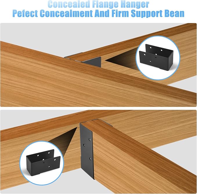 8 Pcs of 2"x4" Concealed Joist Hangers - Image 6