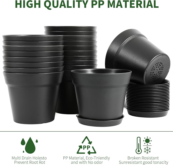 20 Pack 4 inch Plant pots, planters - Image 3