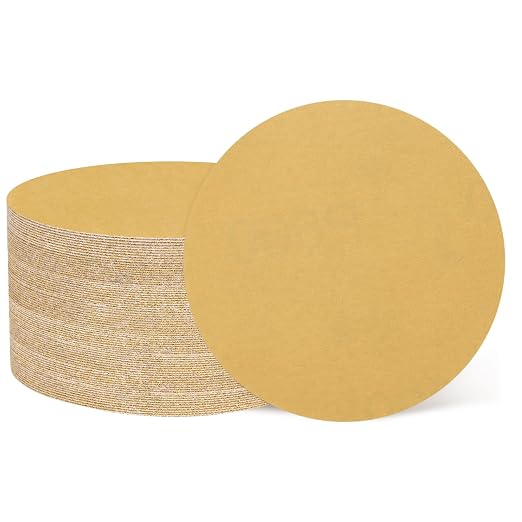 HARFINGTON 50 Pcs 2 Inch Sanding Discs 400 Grit Yellow Aluminum Oxide | Hook by HARFINGTON