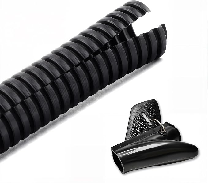ZhiYo 10FT 1” Wire Loom Split Tubing Auto Wire Conduit Flexible Cover by ZhiYo