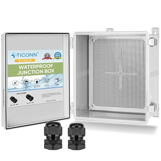 TICONN Outdoor Electrical Box Waterproof, ABS IP67 Junction Box Enclosure | by TICONN
