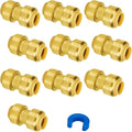 1/2 Inch Straight Coupling, Push-to-Connect Fittings, Push Fit Plumbing Fittings by SUNGATOR