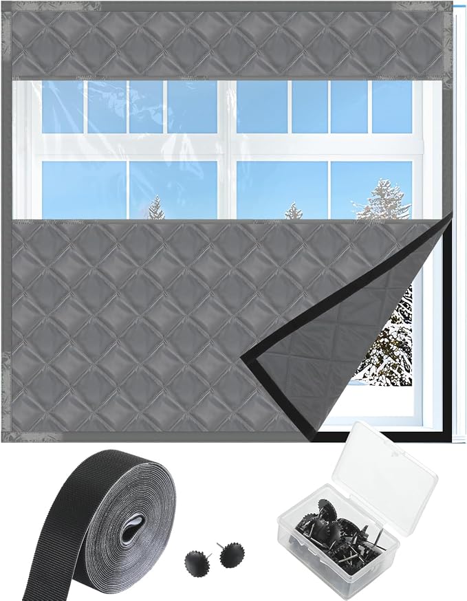 Beeveer Visible Thermal Window Attic Insulation Kit, Oxford Cotton | by Beeveer