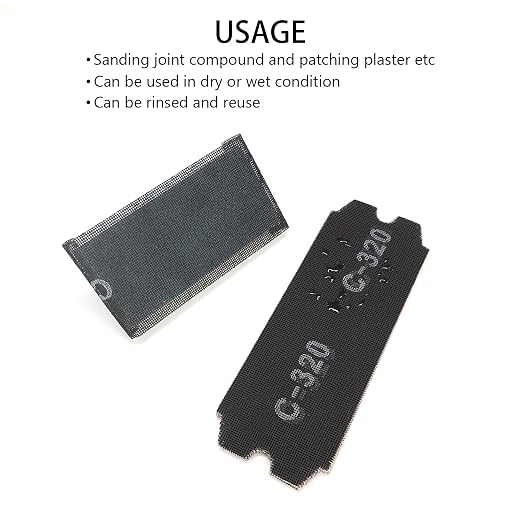 SCOTTCHEN Drywall Sanding Screen Mesh Sheet 4-3/16" x 11-1/4" Grit #320-12pcs - Image 4