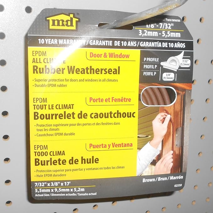 All Weather EPDM Rubber weatherstripping, P Seal Door Seal - Image 12
