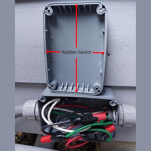 3PK Grey Weatherproof Electrical Project Boxes in Grey, 4.9 x 3.3 x 2.3 | - Image 7
