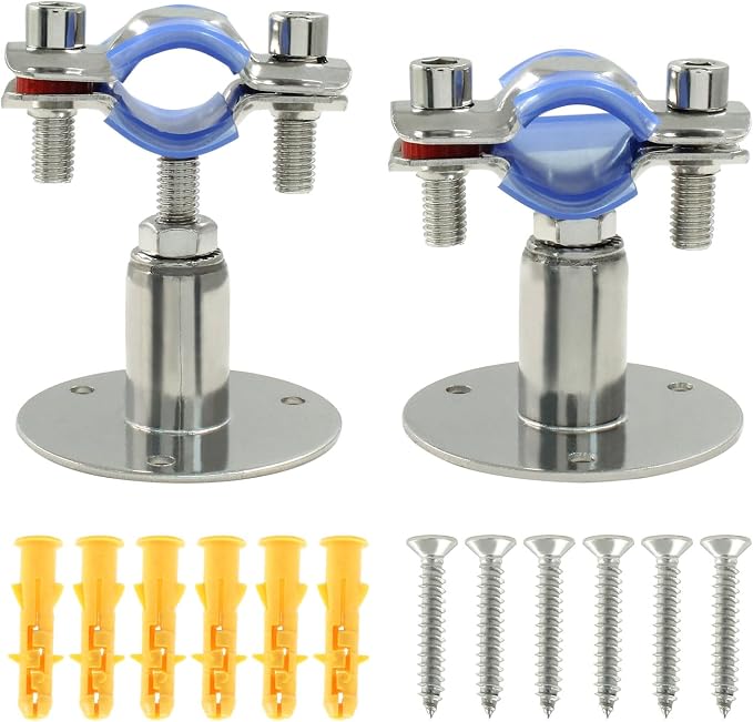 2PCS Wall Mount Ceiling Mount Pipe, by Auvotuis