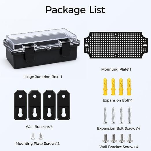 Junction Box IP67 Waterproof Electrical Box ABS Plastic Hinged Shell - Image 8