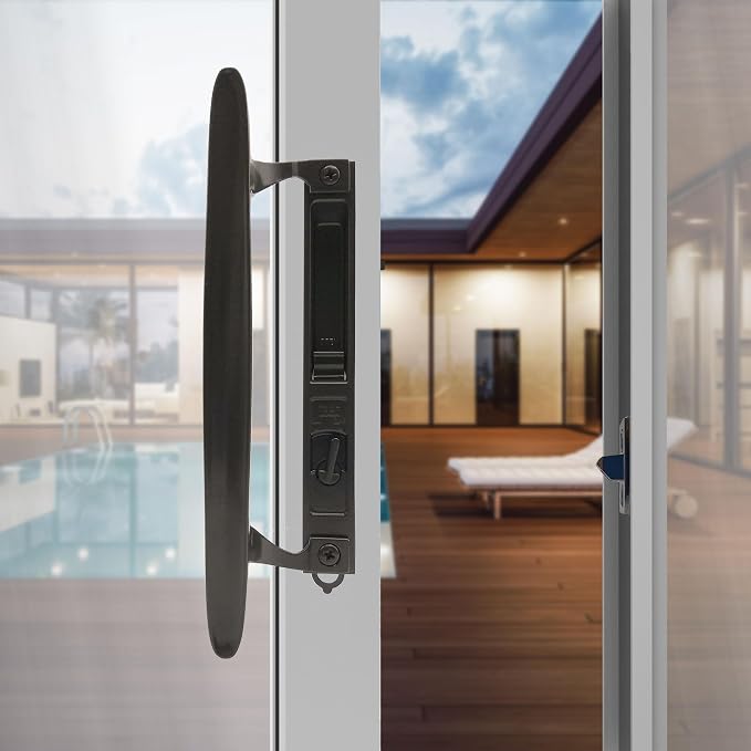 ACEPLANET Flush Mount Non-Keyed Sliding Glass Door Handleset, 6-5/8" H.C. - Image 6