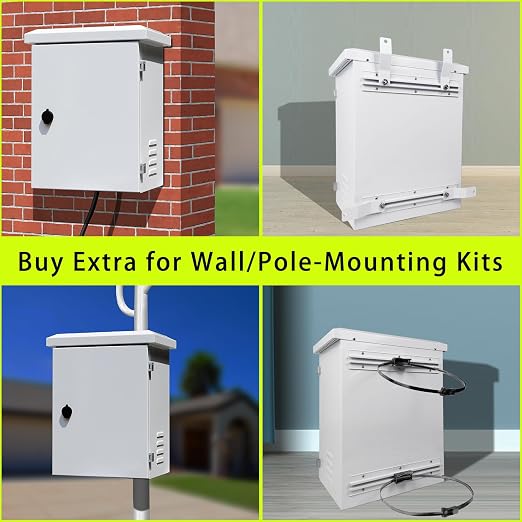 Metal Nema Enclosure with Fan Vented, Mount Track Electrical Box 16X20X10 | - Image 5