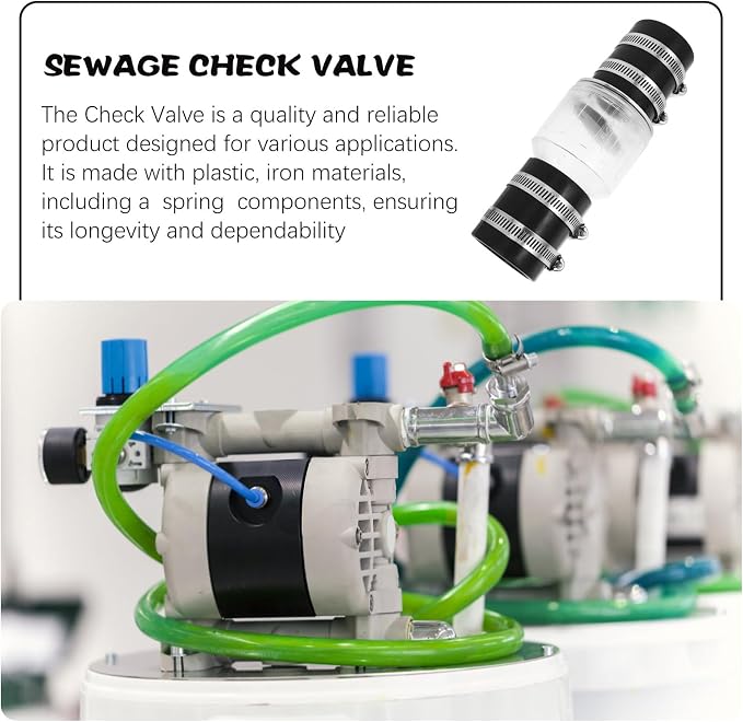 Homoyoyo Spring-loaded Check Valve 1.5 Inch Sump Pump Backflow Prevention Valve - Image 5