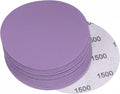 uxcell 15Pcs 4-Inch Purple Sanding Discs 1500 Grits Hook and Loop Professional by uxcell