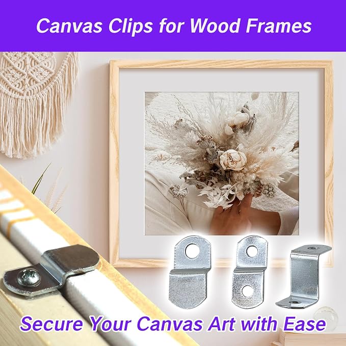 30 Set Canvas Clips Variety Offset Framing Clips - Image 2