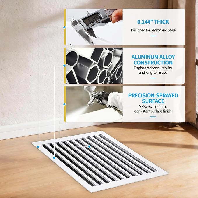 30x20 Modern AC Vent Cover, Decorative Air Vent Register Grille - Image 5